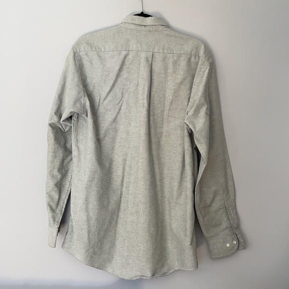 ARROW Dover Button Down Shirt, Grey, Size 16 34/35 - Picture 3 of 5